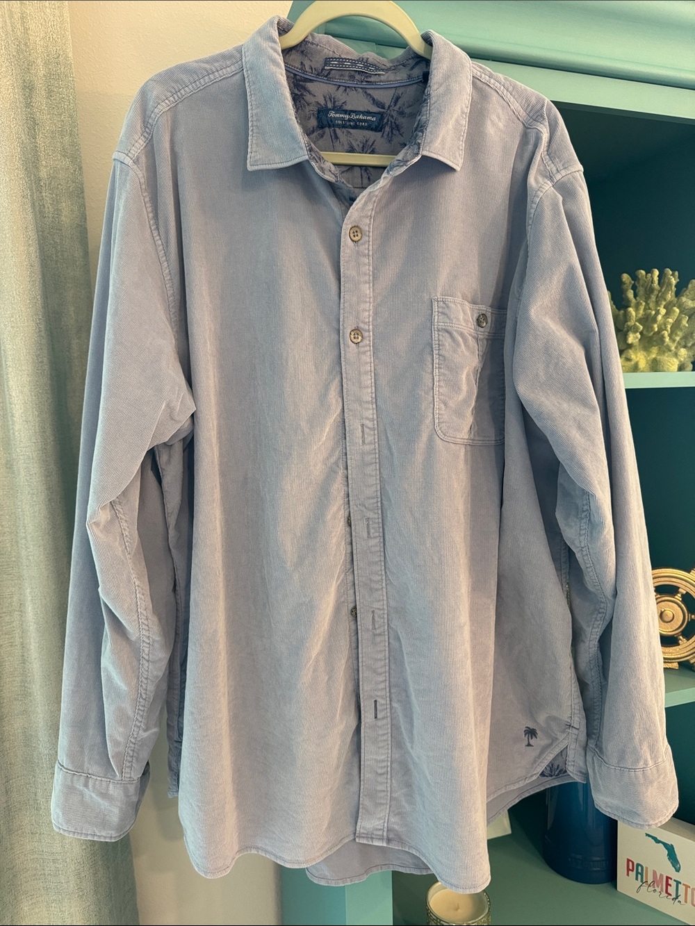 Tommy Bahama Coastline Cord Men's Casual Button-Down Shirt XXL EUC